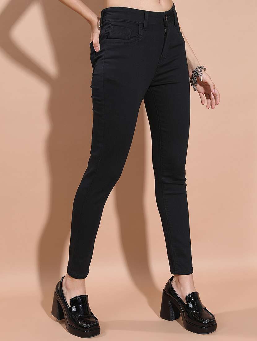 women black cotton jean - 22462492 -  Standard Image - 3
