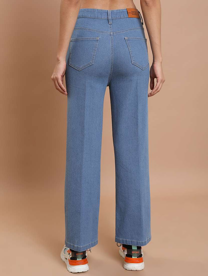 women blue cotton jean - 22462498 -  Standard Image - 3