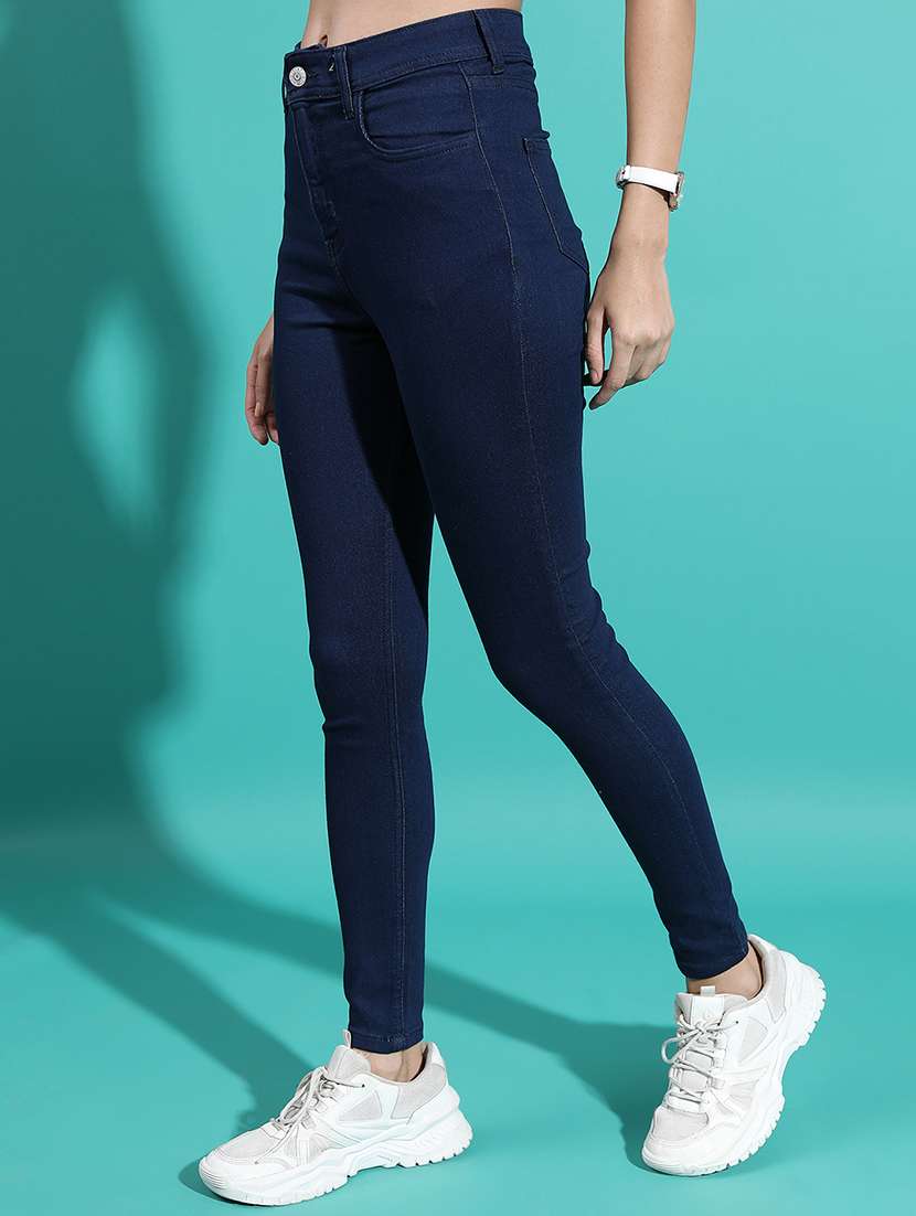 women blue cotton jean - 22462506 -  Standard Image - 3