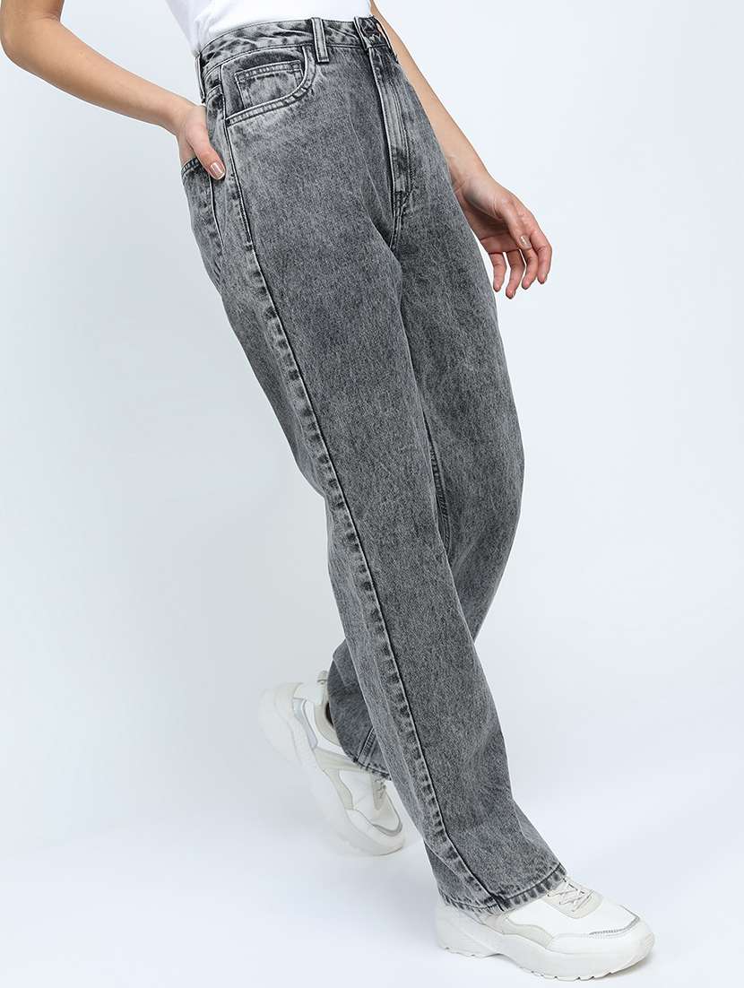 women grey cotton jeans - 22462514 -  Standard Image - 3