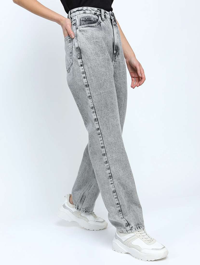women grey cotton jean - 22462515 -  Standard Image - 3