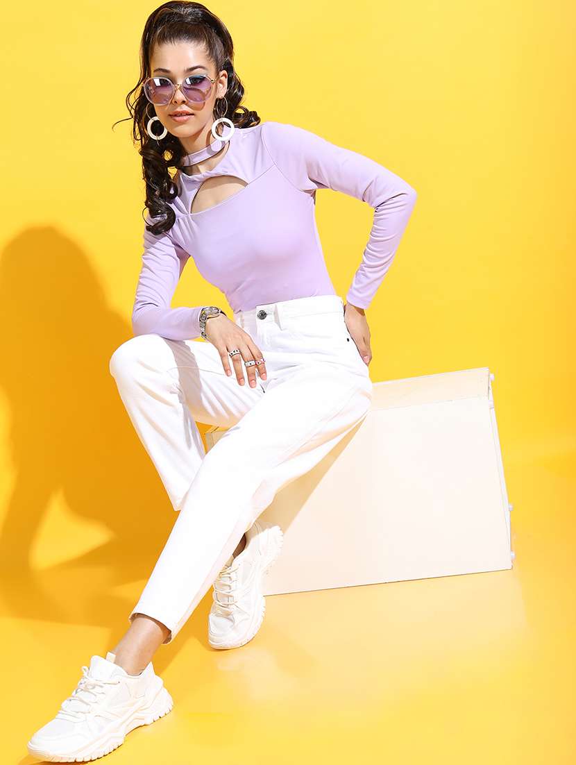 women white cotton jeans - 22462518 -  Standard Image - 5