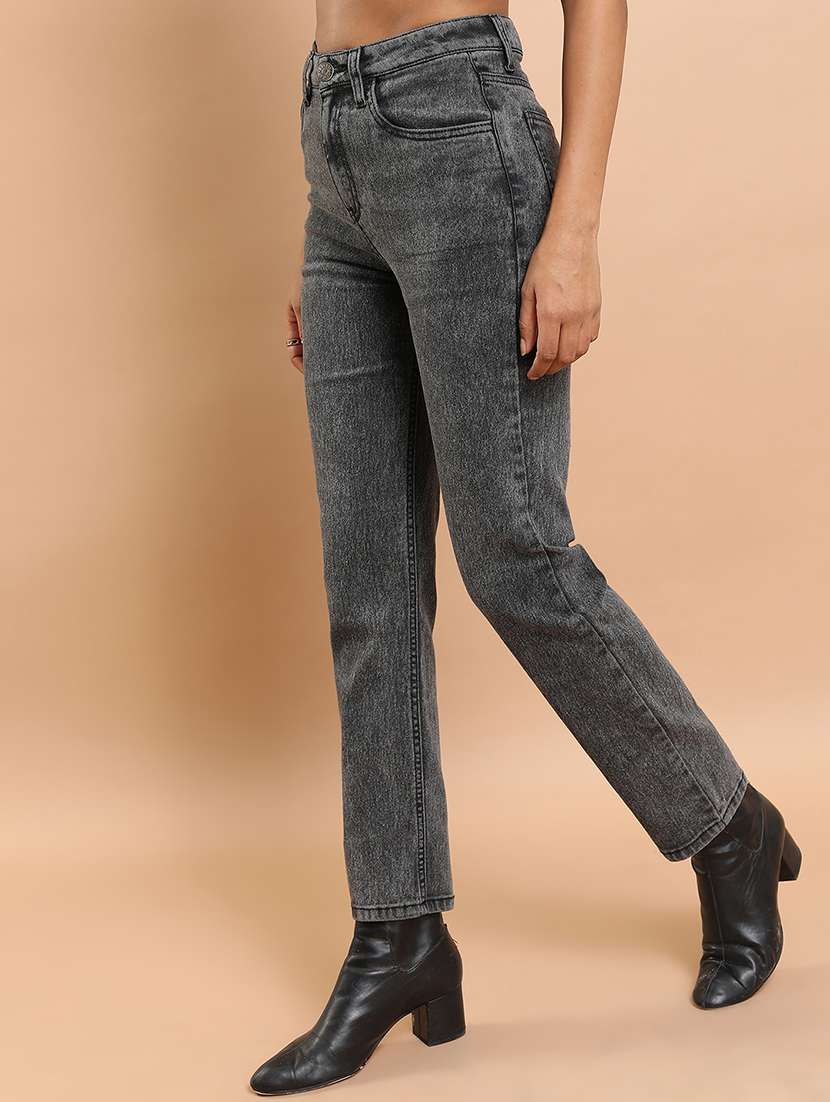 women grey cotton jeans - 22462523 -  Standard Image - 3