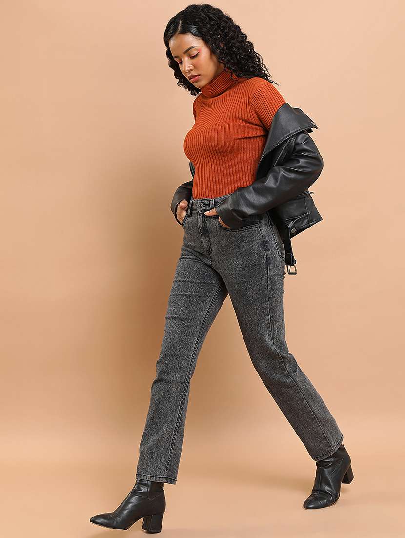 women grey cotton jeans - 22462523 -  Standard Image - 5