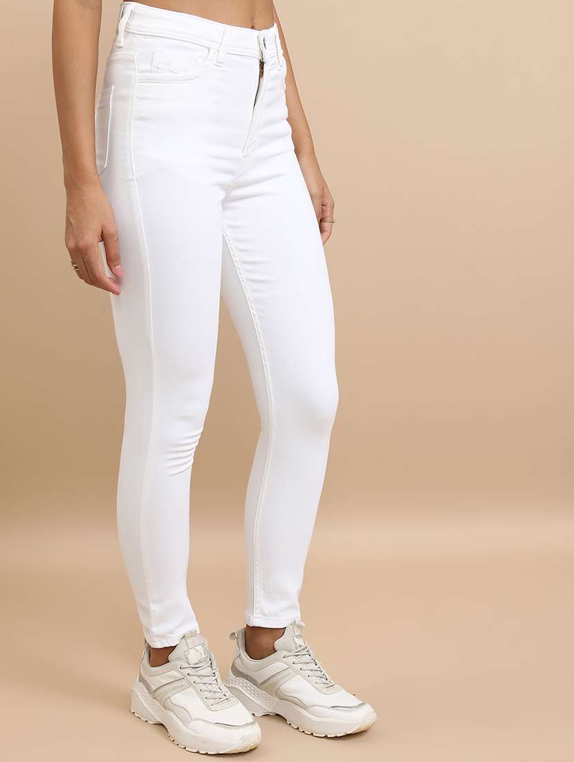 women white cotton jean - 22462526 -  Standard Image - 3