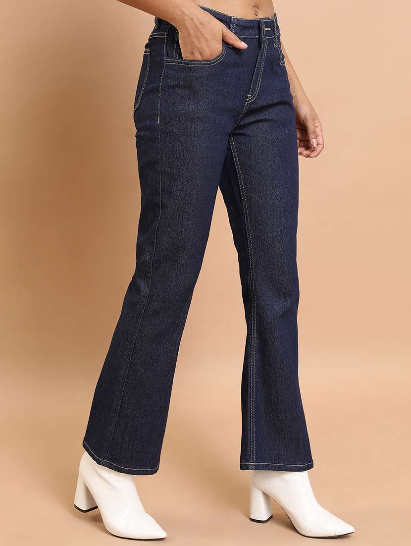 women blue cotton jeans - 22462530 -  Standard Image - 3