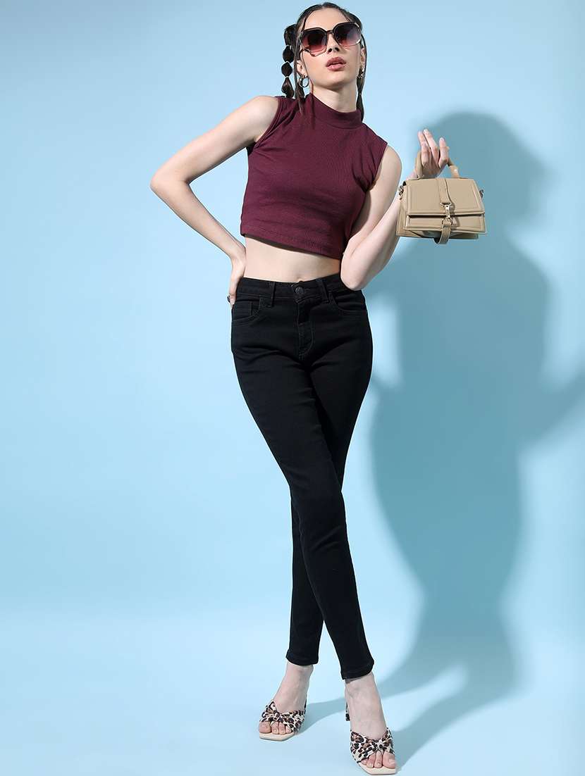 women black cotton jean - 22462535 -  Standard Image - 5