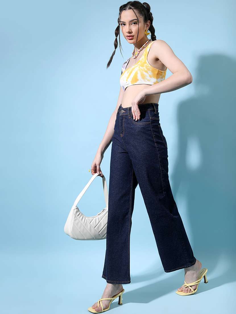 women blue cotton jeans - 22462536 -  Standard Image - 5