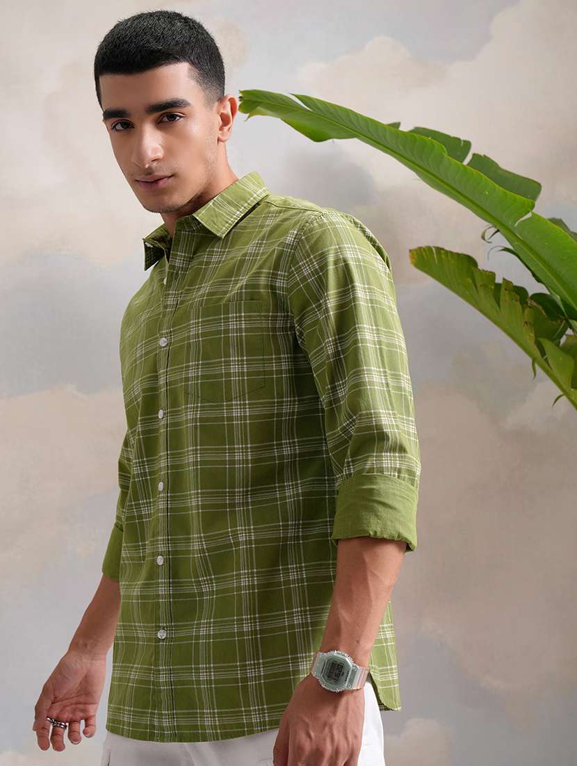 men printed collared long sleeve shirt - 22462542 -  Standard Image - 3