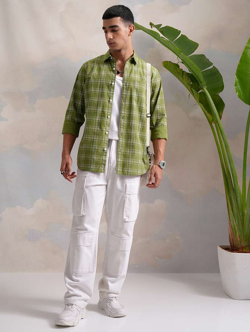 men printed collared long sleeve shirt - 22462542 -  Standard Image - 5