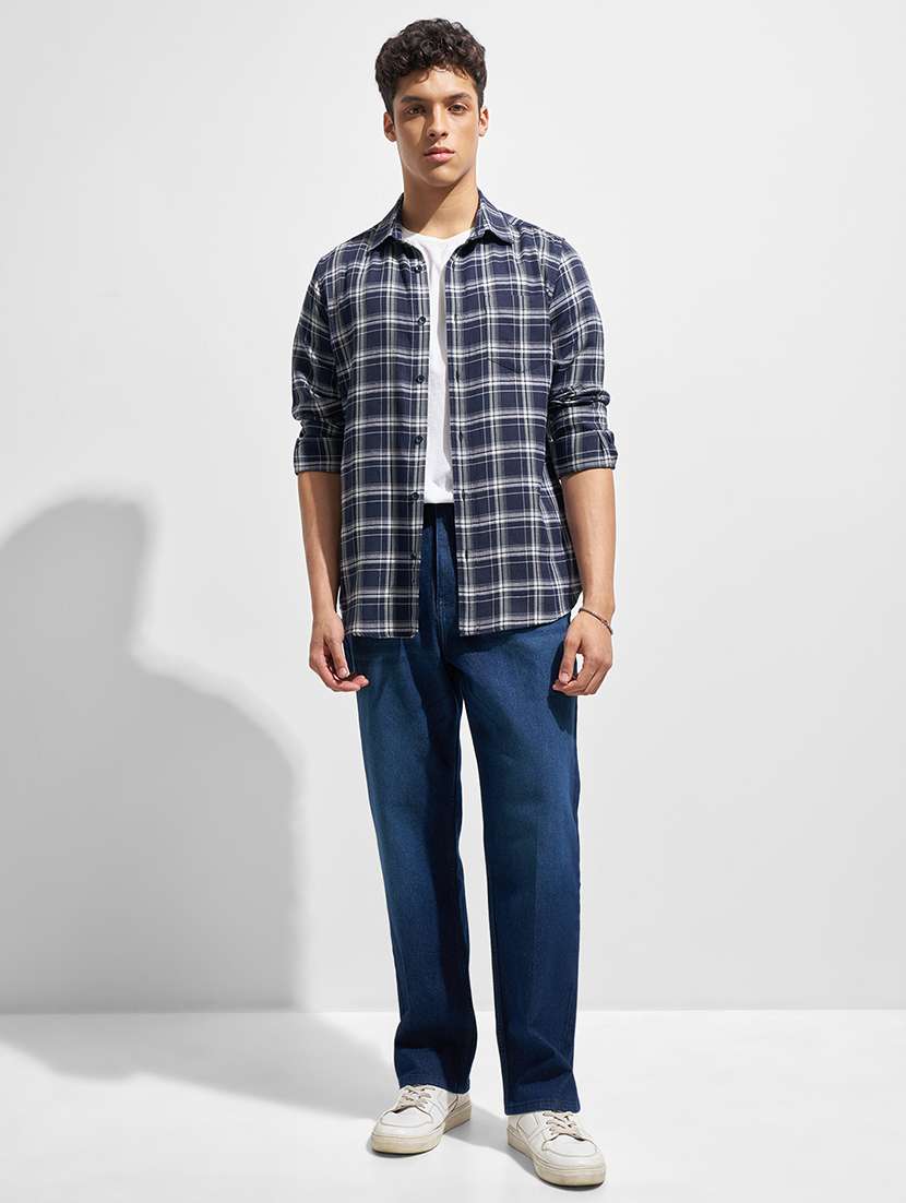 men checkered long sleeve regular fit casual shirt - 22462546 -  Standard Image - 5