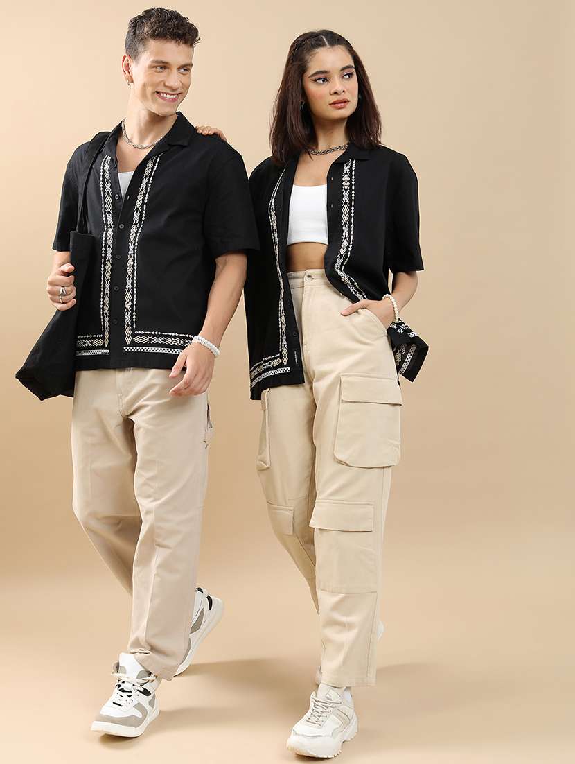 men solid with work short sleeve regular fit casual shirt - 22462553 -  Standard Image - 5