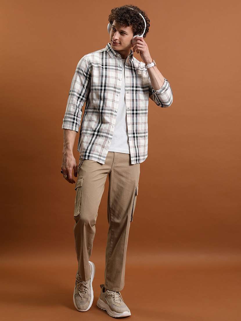 men checkered long sleeve regular fit casual shirt - 22462559 -  Standard Image - 5