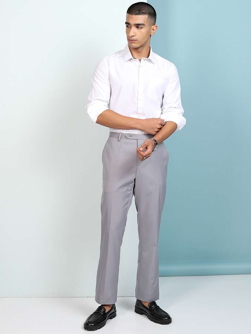 men solid long sleeve regular fit casual shirt - 22462580 -  Standard Image - 5