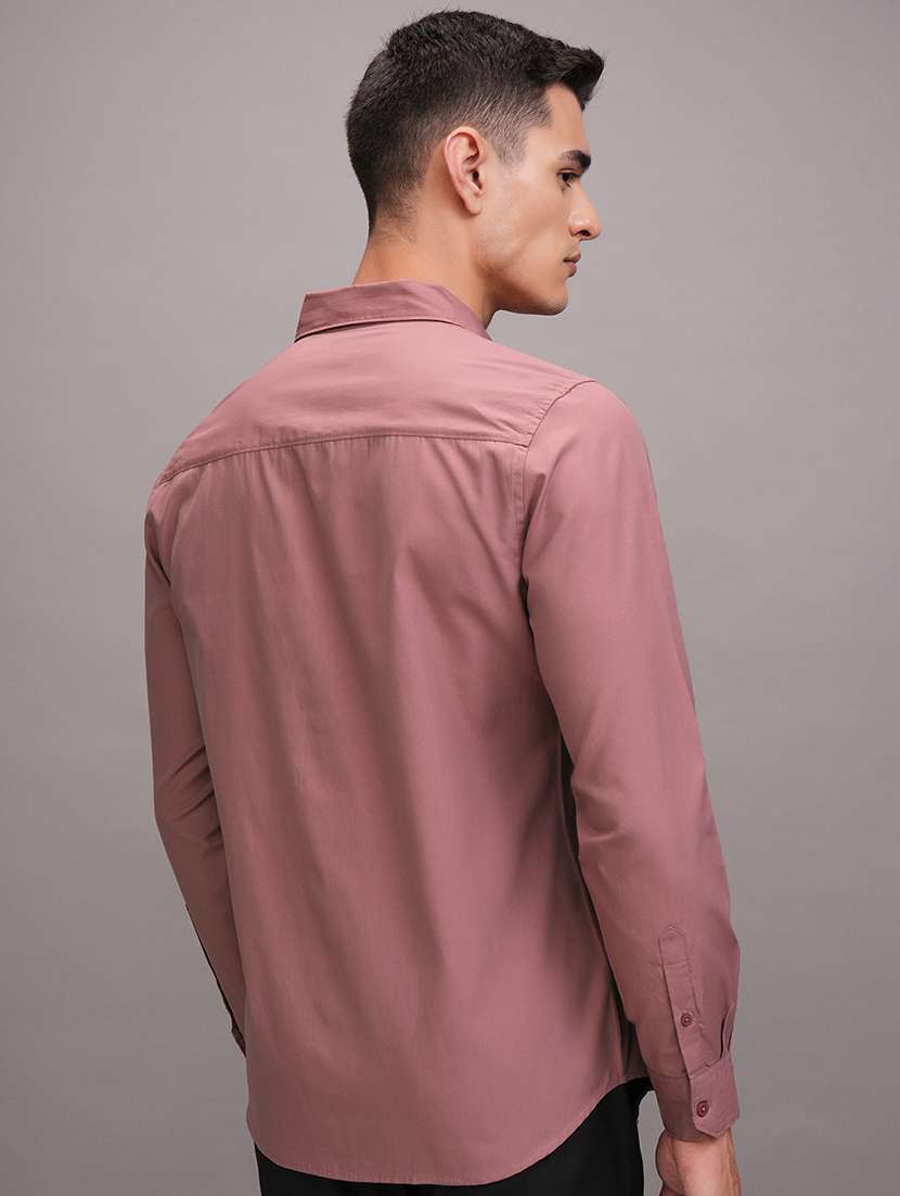 men solid long sleeve regular fit casual shirt - 22462591 -  Standard Image - 3