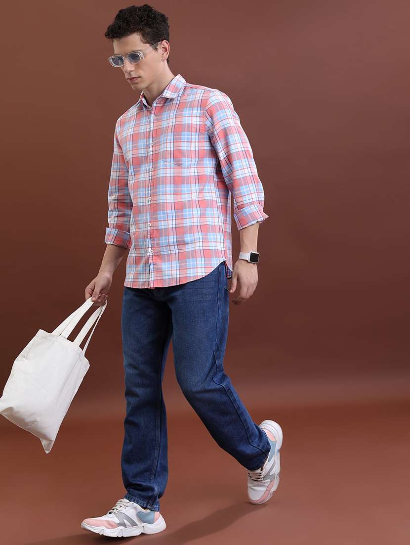 men checkered long sleeve regular fit casual shirt - 22462597 -  Standard Image - 5