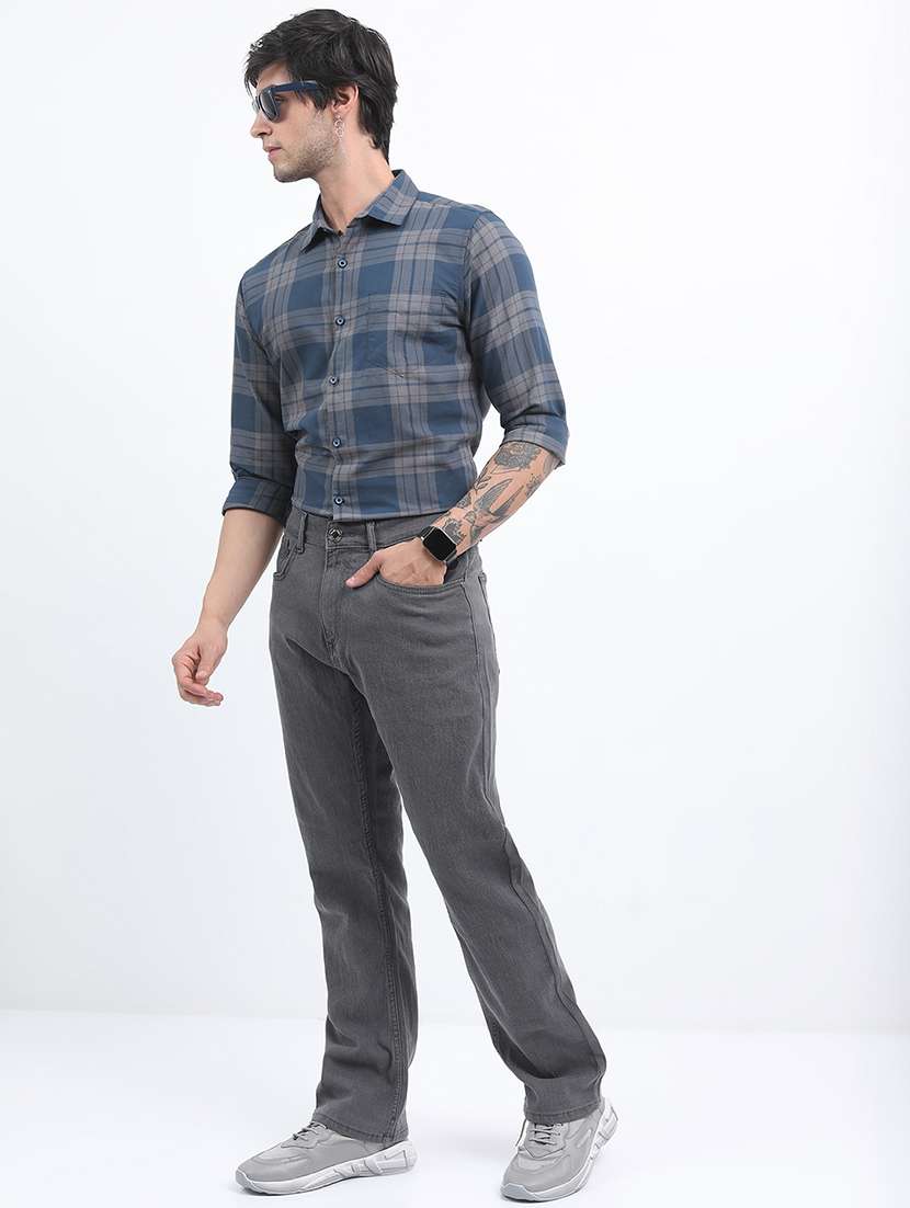 men checkered long sleeve regular fit casual shirt - 22462604 -  Standard Image - 5