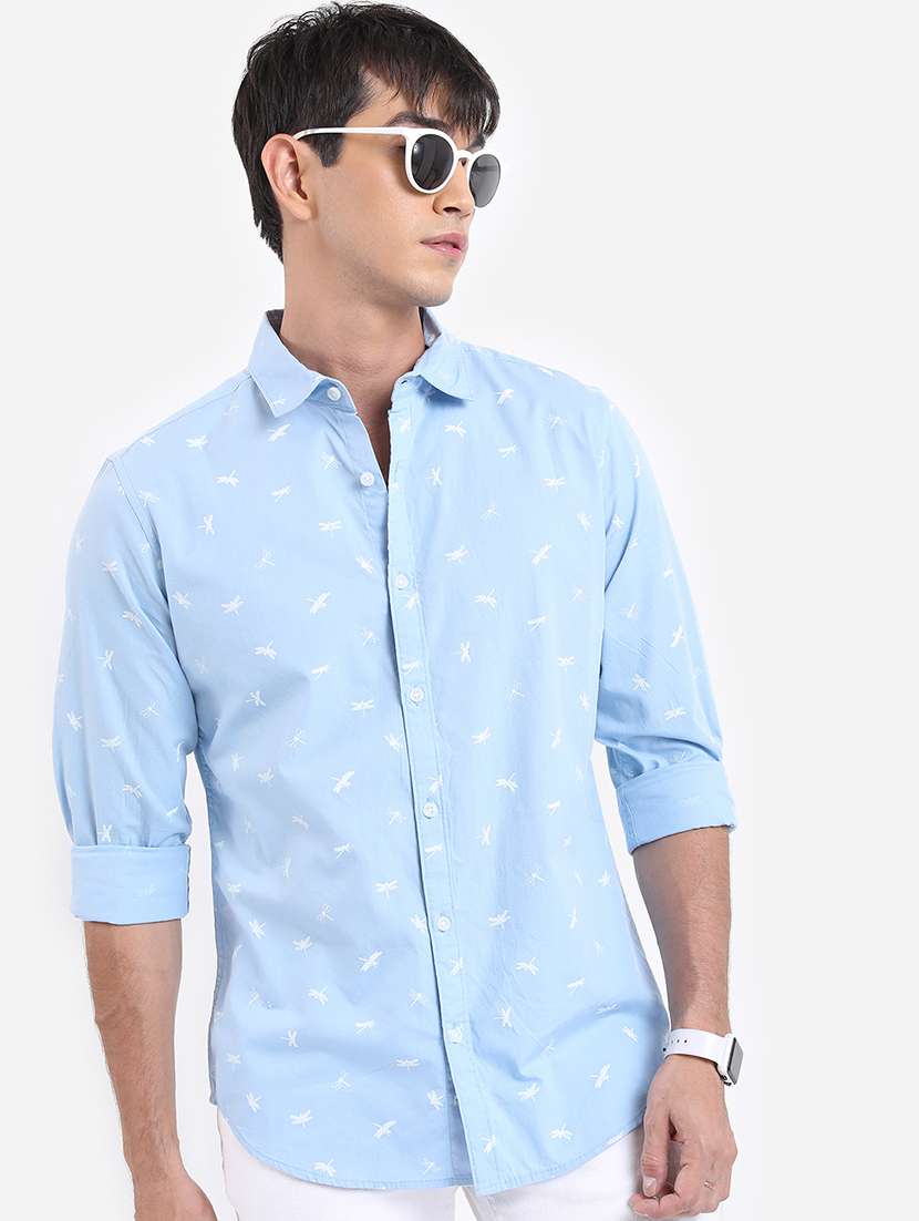 men printed long sleeve regular fit sweatshirt