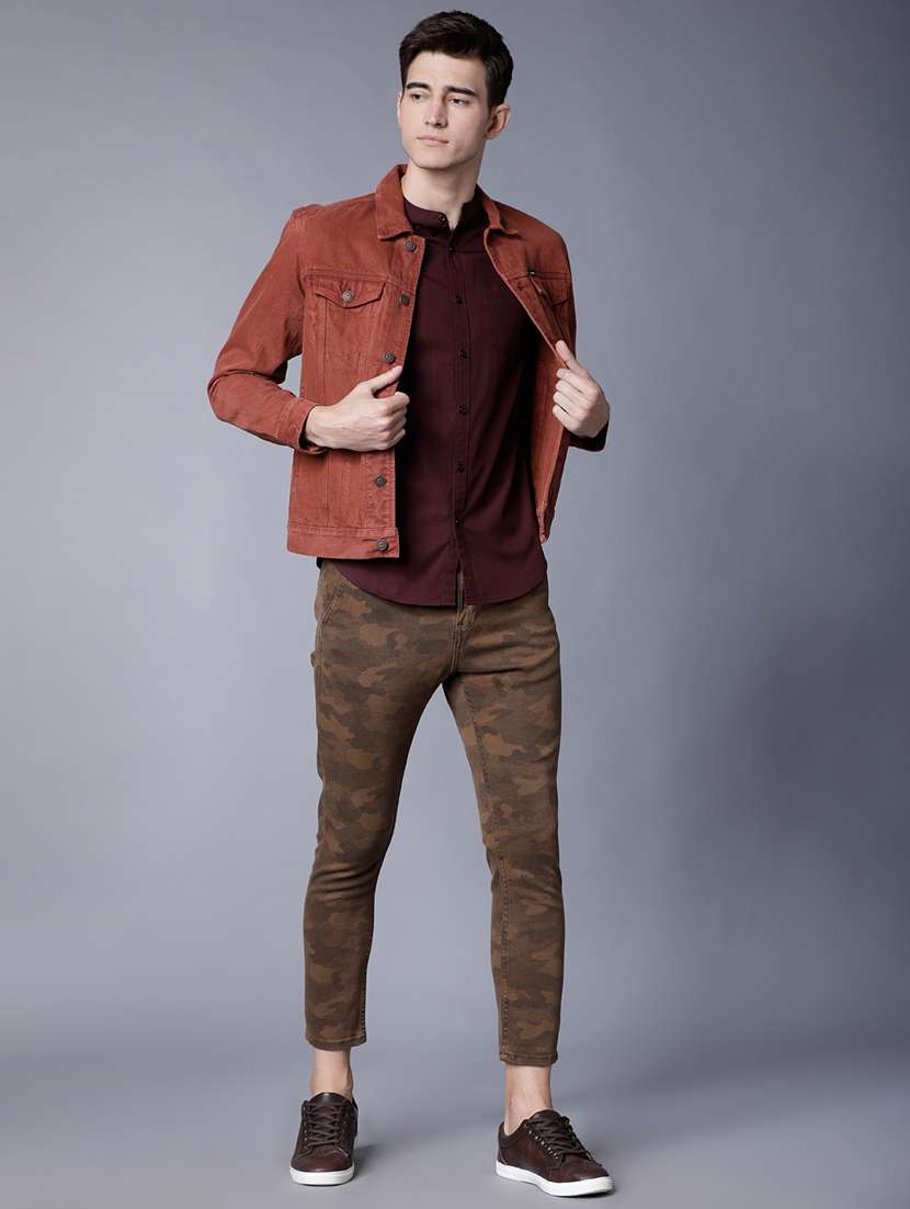 men solid long sleeve regular fit casual shirt - 22462643 -  Standard Image - 5