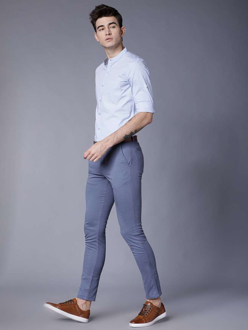 men solid long sleeve regular fit casual shirt - 22462648 -  Standard Image - 5