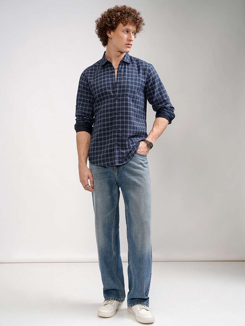 men checkered long sleeve regular fit casual shirt - 22462655 -  Standard Image - 5