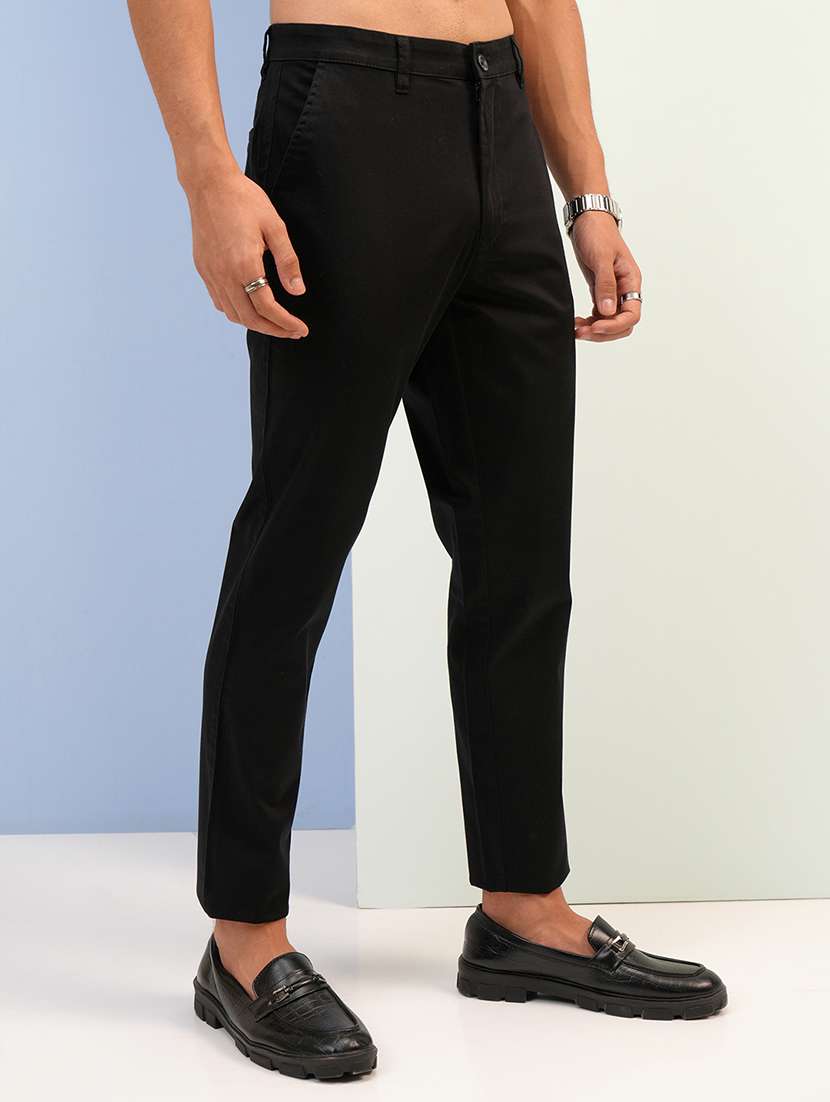 men cotton pleated casual trouser - 22462718 -  Standard Image - 3