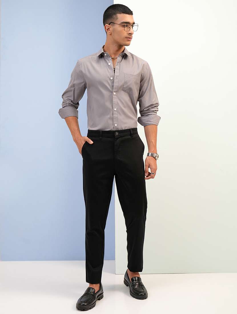 men cotton pleated casual trouser - 22462718 -  Standard Image - 5