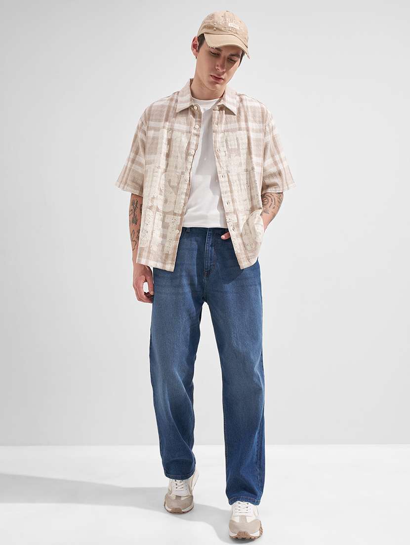 men blue cotton jean - 22462759 -  Standard Image - 5