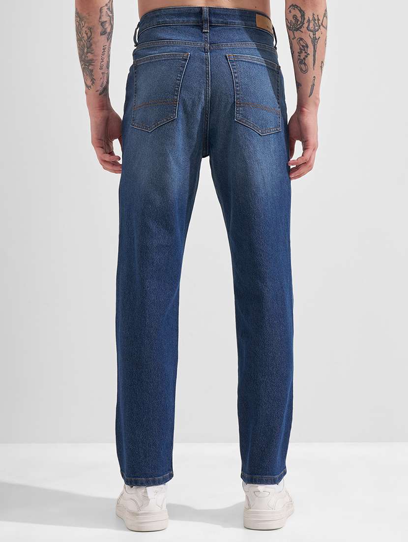 men blue cotton jean - 22462772 -  Standard Image - 3