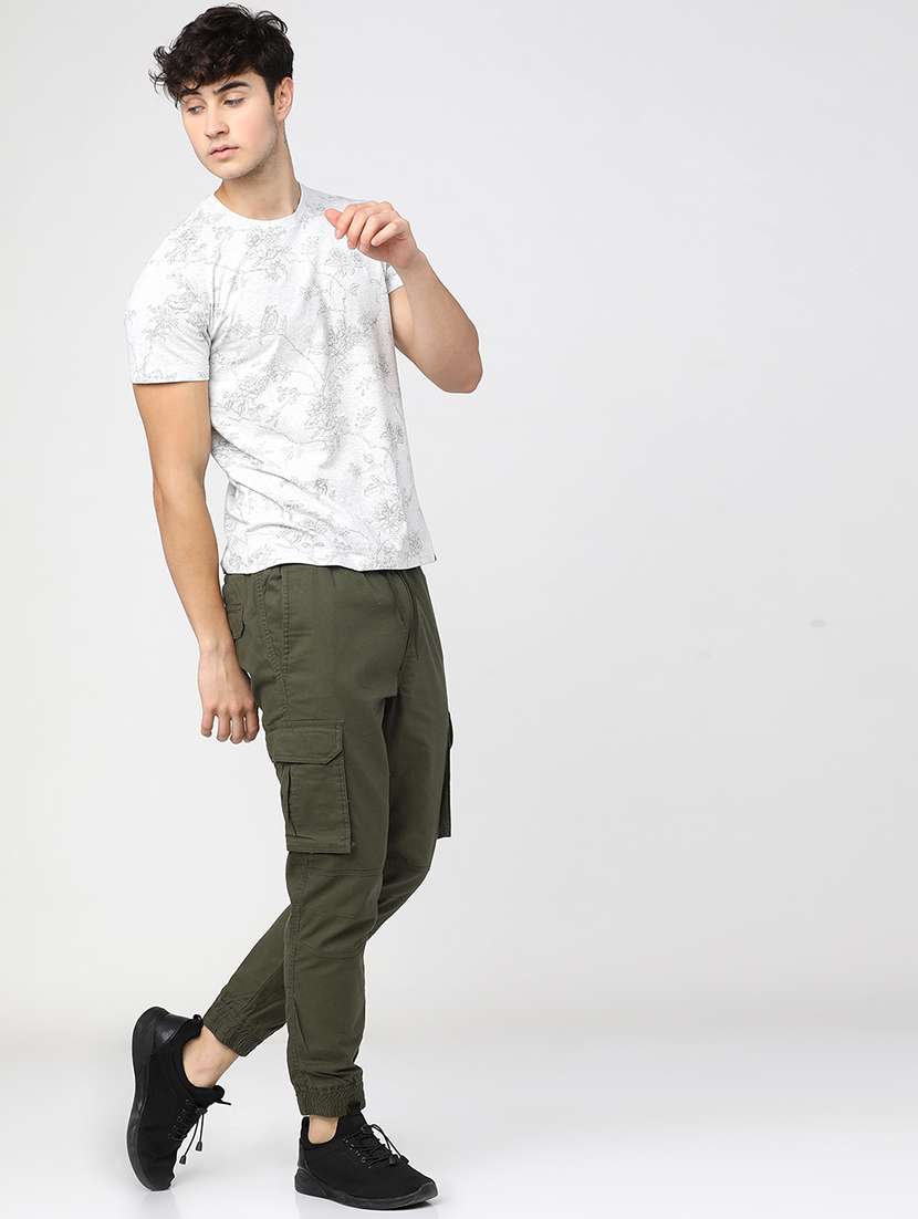 men cotton pleated casual trouser - 22462792 -  Standard Image - 5