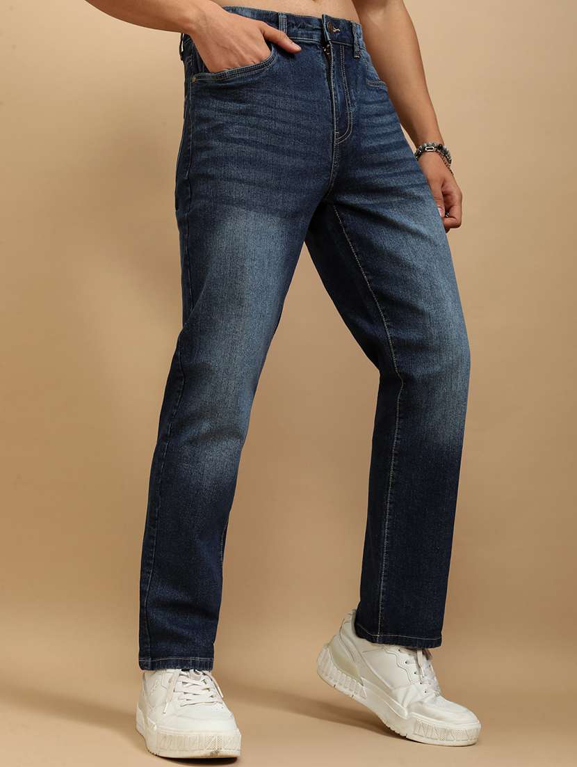 men blue cotton jean - 22462826 -  Standard Image - 3