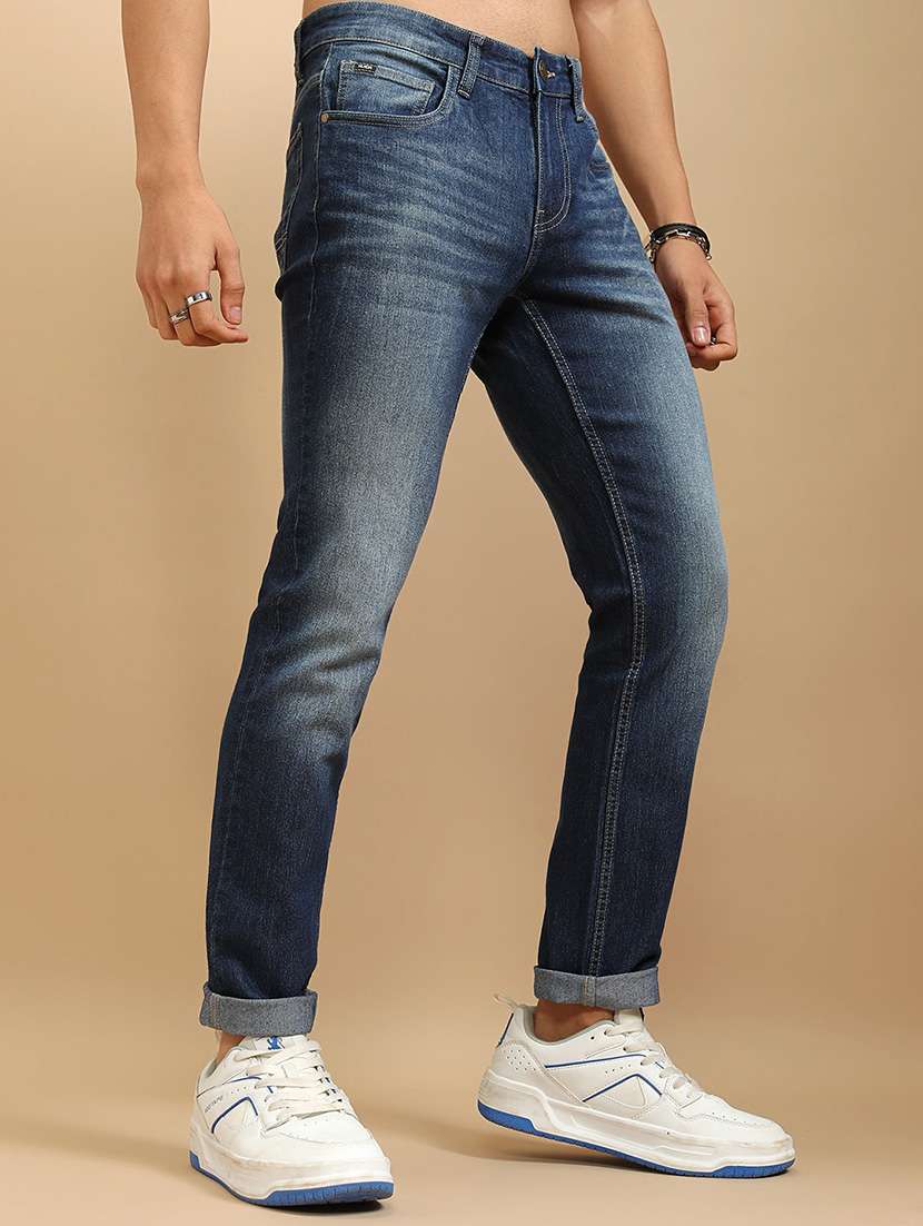 men blue cotton jean - 22462831 -  Standard Image - 3