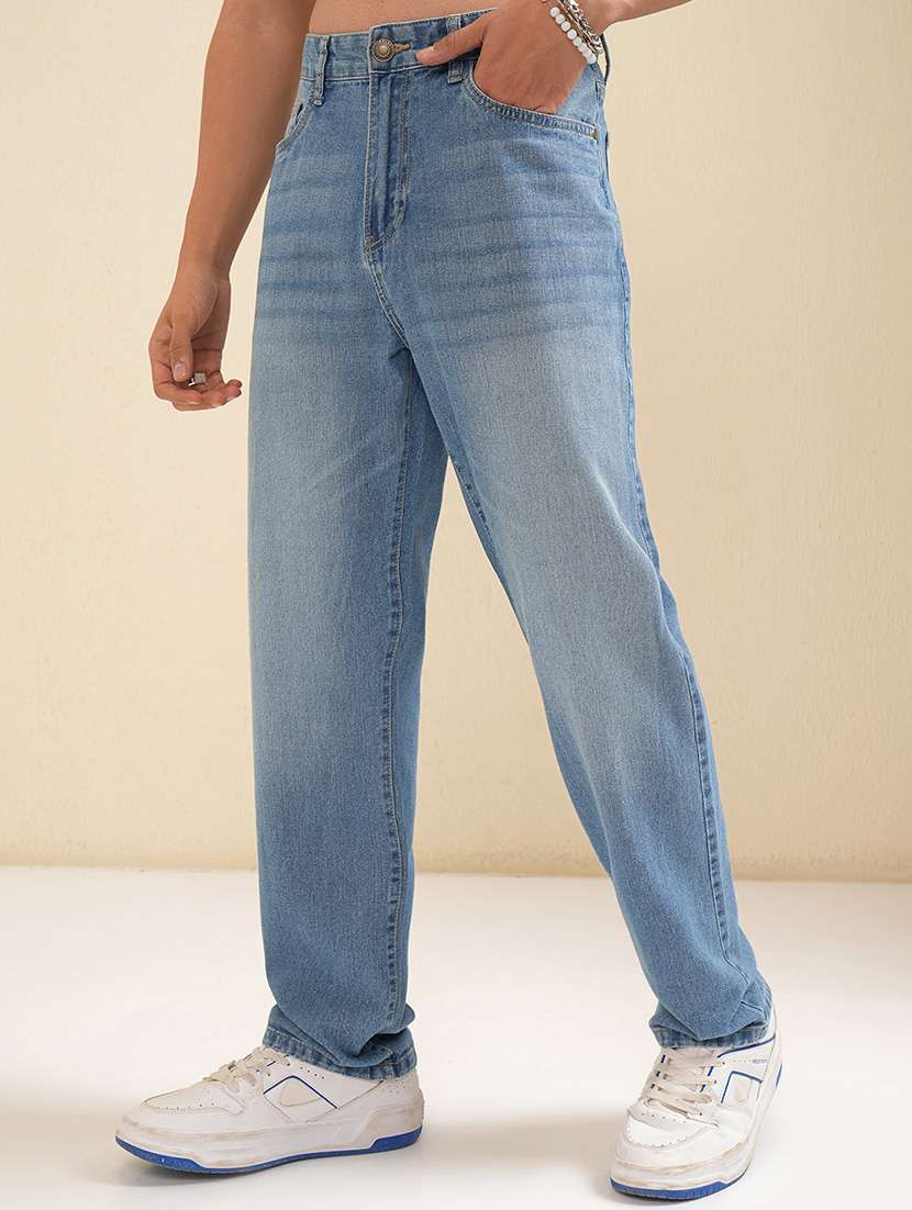 men blue cotton jean - 22462841 -  Standard Image - 3