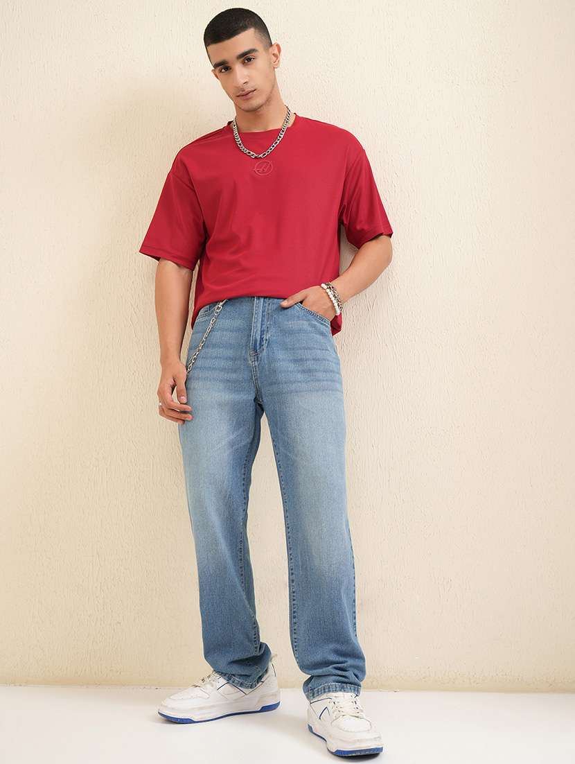 men blue cotton jean - 22462841 -  Standard Image - 5