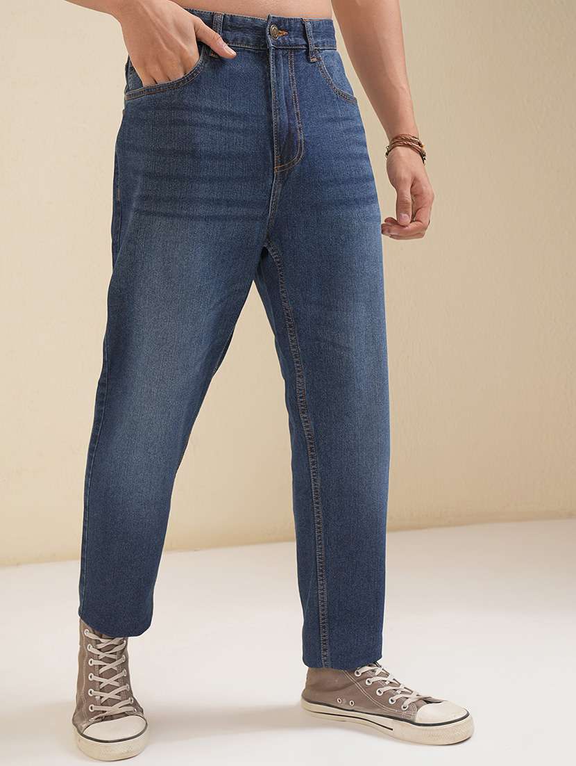 men blue cotton jean - 22462845 -  Standard Image - 3