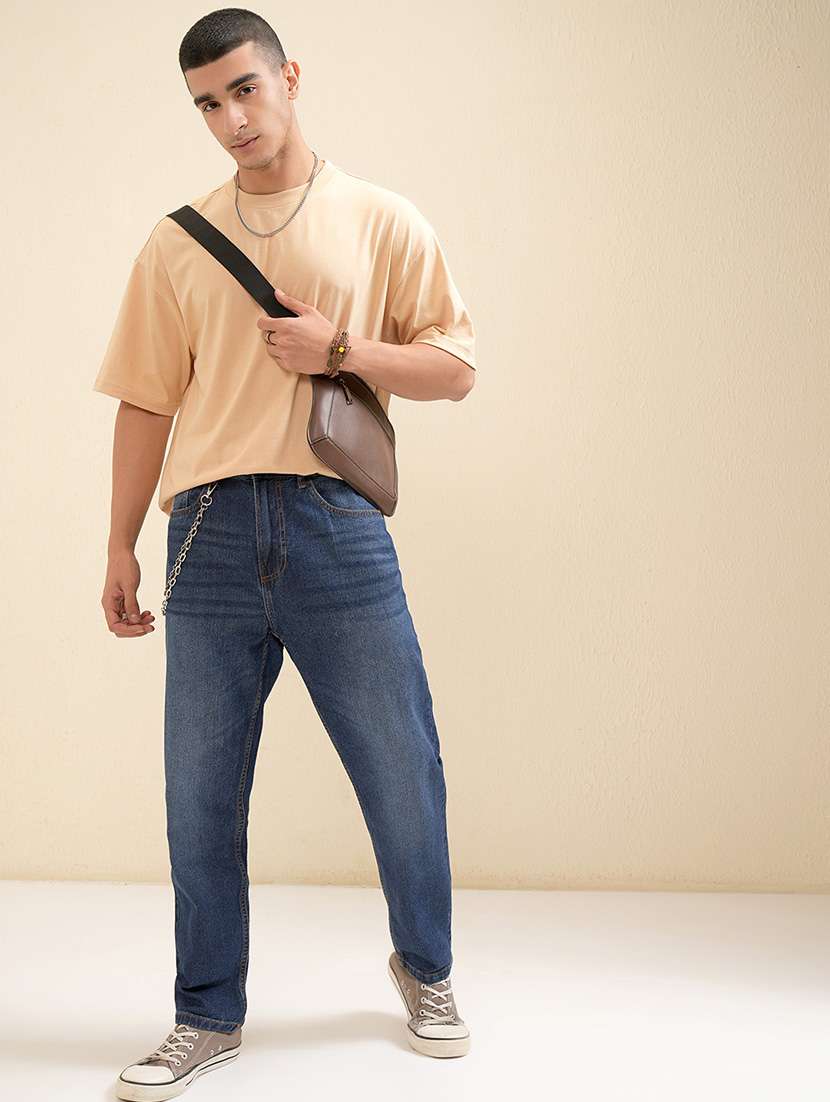 men blue cotton jean - 22462845 -  Standard Image - 5