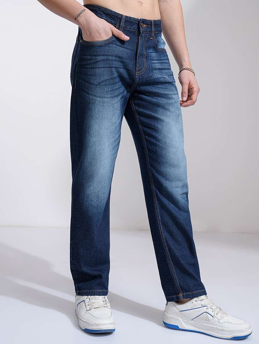 men blue cotton jean - 22462859 -  Standard Image - 3