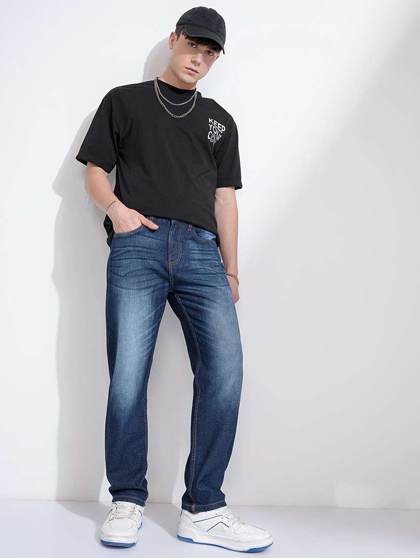 men blue cotton jean - 22462859 -  Standard Image - 5