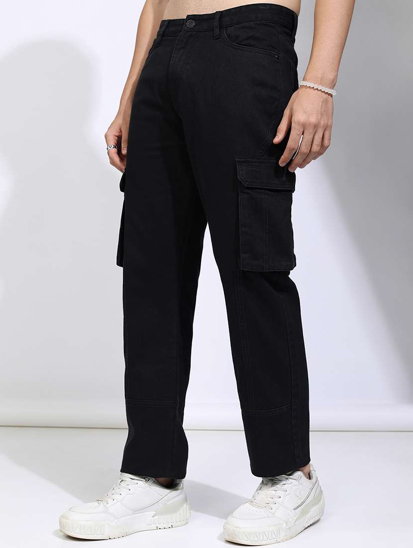 men black cotton jean - 22462861 -  Standard Image - 3