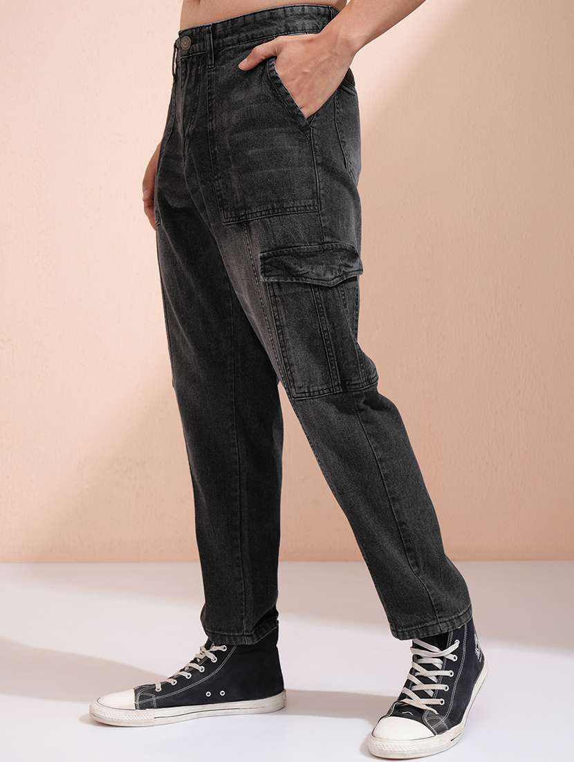 men grey cotton jean - 22462862 -  Standard Image - 3