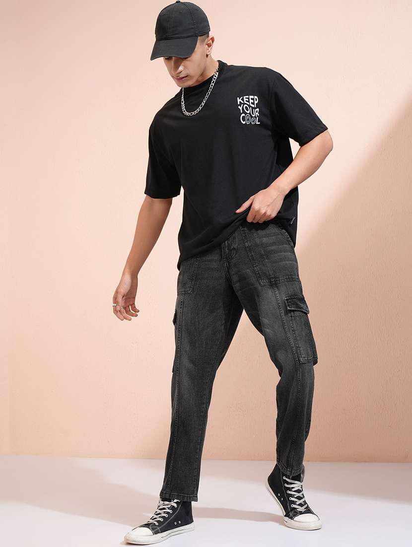 men grey cotton jean - 22462862 -  Standard Image - 5