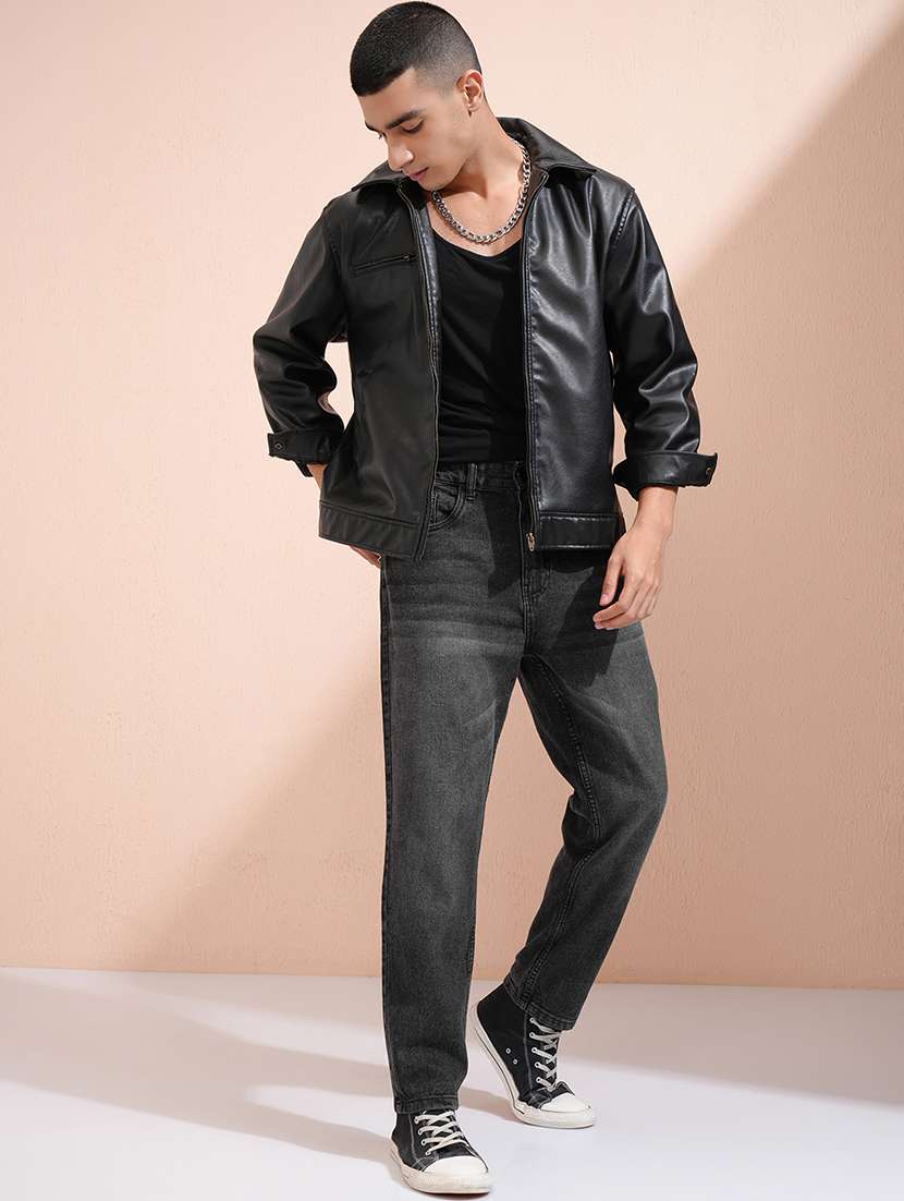 Men Grey Cotton Jean - 22462863 -  Standard Image - 5