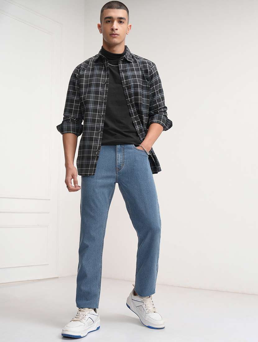 men blue cotton jean - 22462865 -  Standard Image - 5