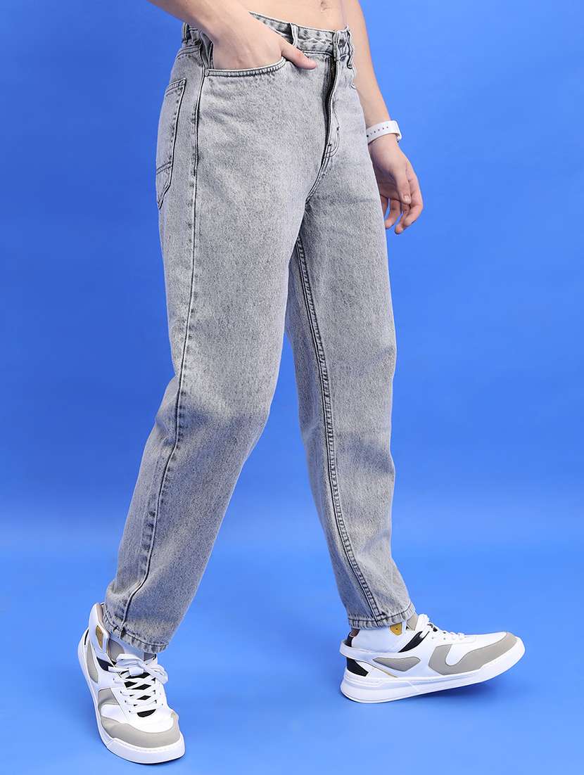 men grey cotton jean - 22462872 -  Standard Image - 3