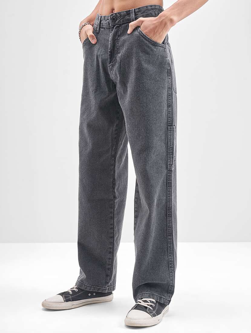 men grey cotton jean - 22462900 -  Standard Image - 3