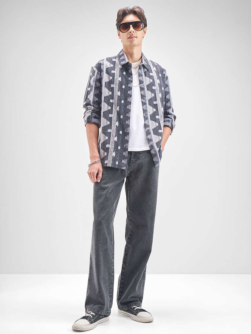 men grey cotton jean - 22462900 -  Standard Image - 5