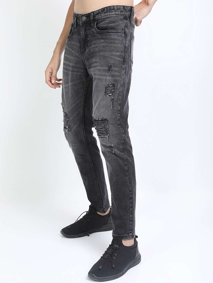 men grey cotton jean - 22462916 -  Standard Image - 3