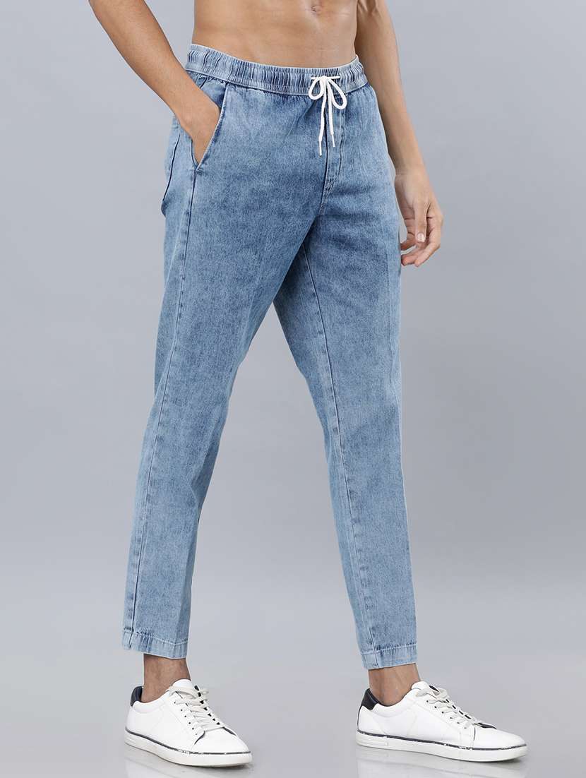 men blue cotton jean - 22462918 -  Standard Image - 3