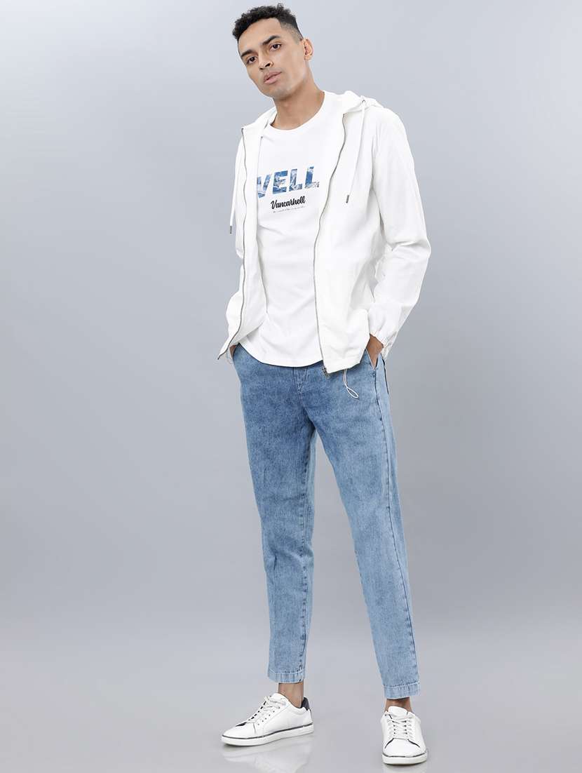 men blue cotton jean - 22462918 -  Standard Image - 5