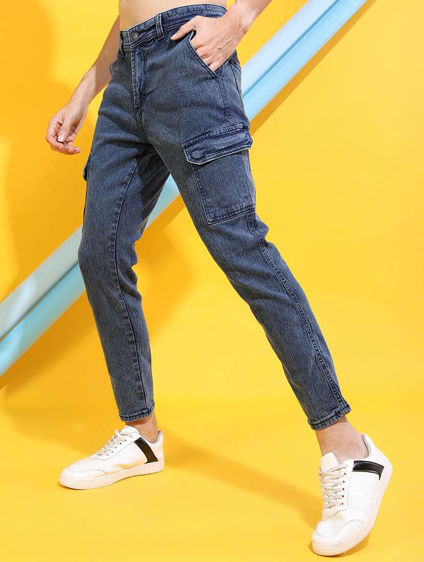 Men Blue Cotton Jean - 22462919 -  Standard Image - 3